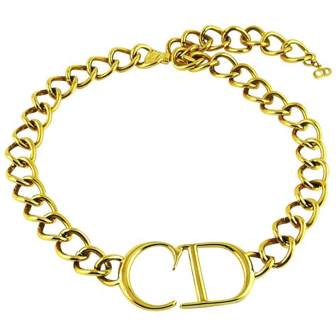 collier dior gold|christian Dior gold necklace.